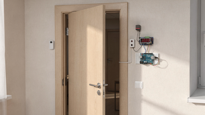 Счетчик посетителей и проходов через дверь: какие бывают простые DIY-решения